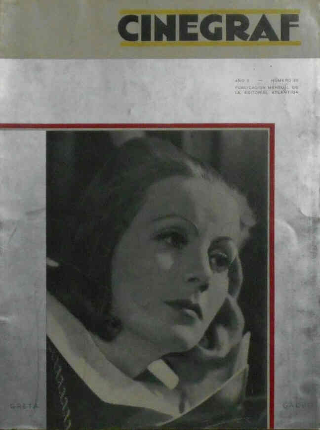 CINEGRAF magazine side cover Issue 25 April 1934