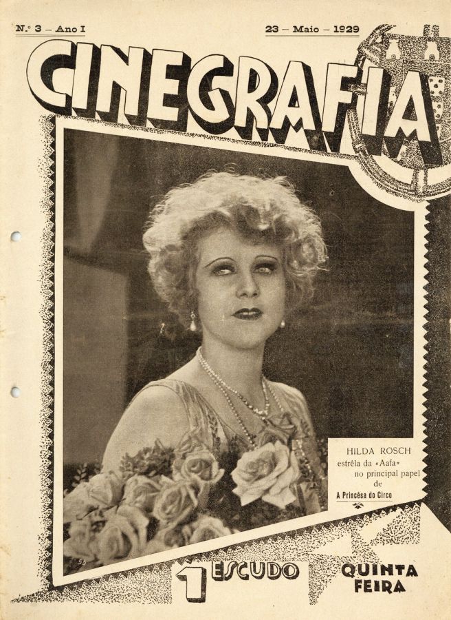 CINEGRAFIA magazine side cover Issue 3 23 May 1929