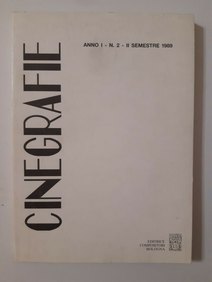 CINEGRAFIE magazine side cover Issue 2   1989