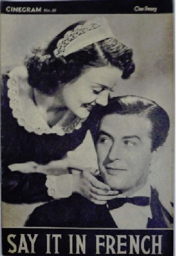CINEGRAM (30s) magazine side cover Issue 60  1938