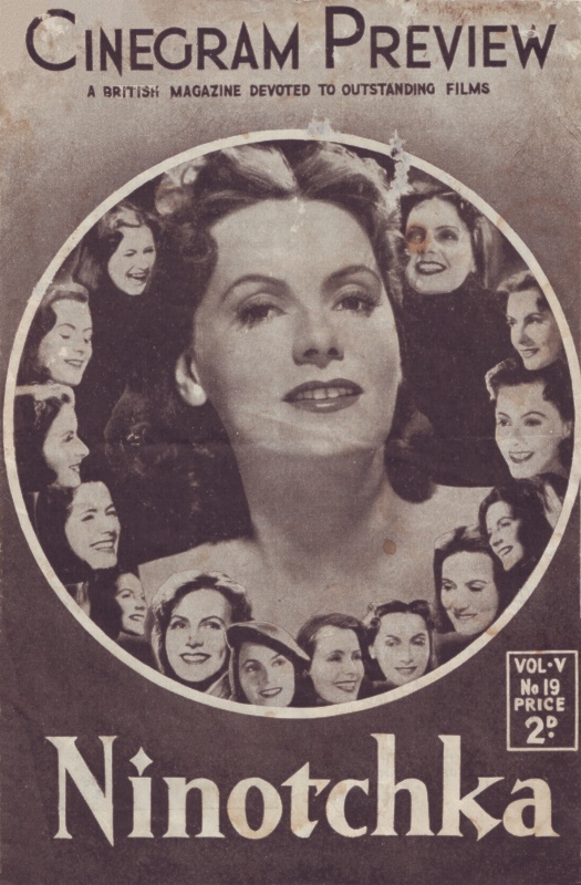 CINEGRAM PREVIEW magazine side cover  Vol 5 # 19 6 March 1940