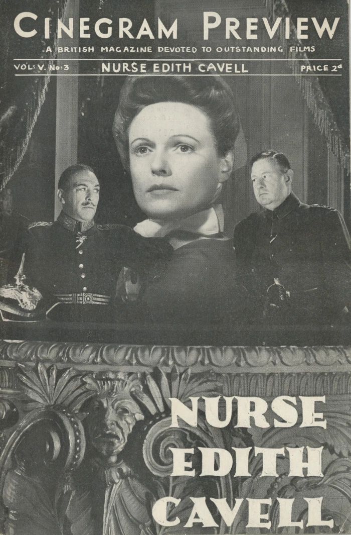 CINEGRAM PREVIEW magazine side cover  Vol 5 No  3 15 November 1939