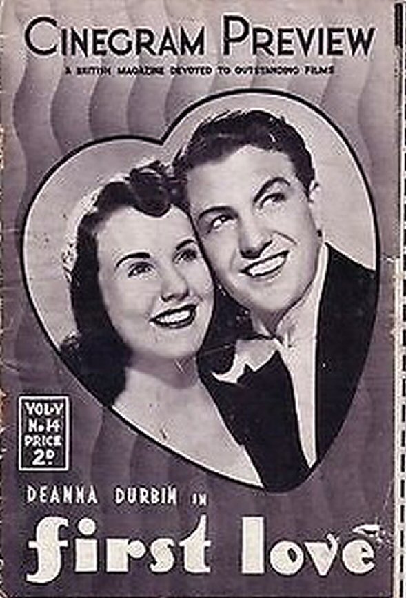 CINEGRAM PREVIEW magazine side cover  Vol 5 No  14 31 January 1940