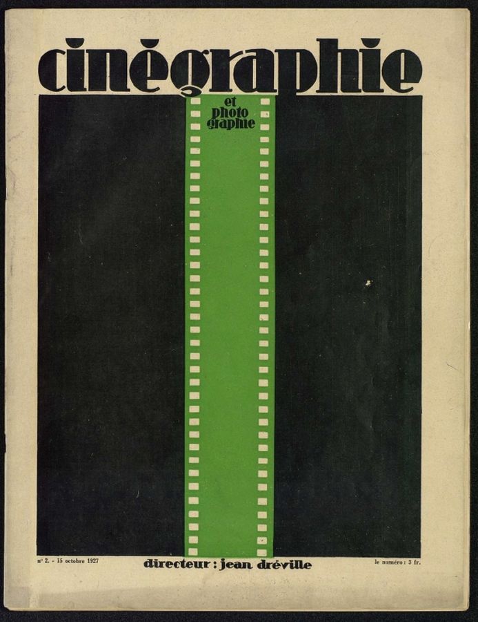 CINEGRAPHIE ET PHOTOGRAPHIE magazine side cover Issue 2 15 October 1927