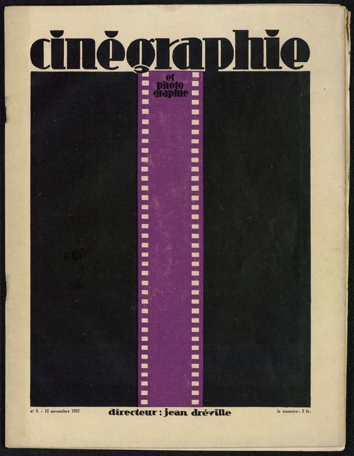 CINEGRAPHIE ET PHOTOGRAPHIE magazine side cover Issue 3 15 November 1927