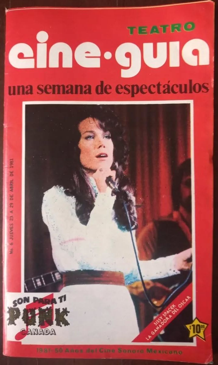CINE GUIA magazine side cover Issue 6 23 April 1981