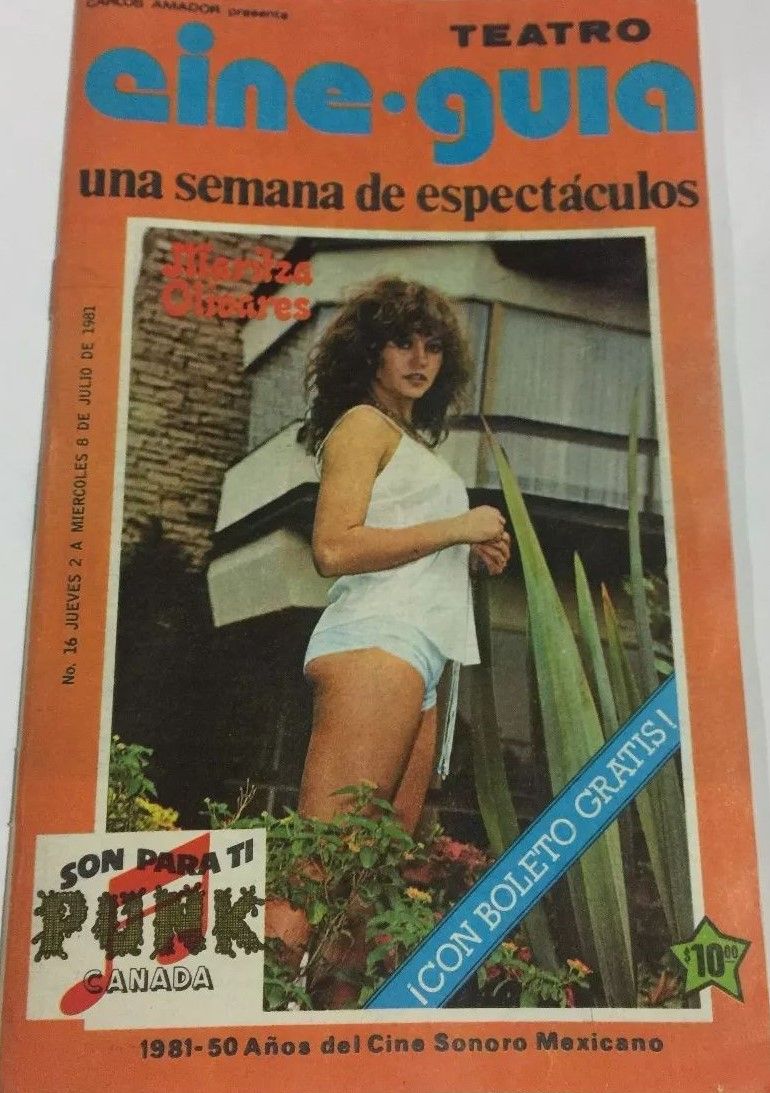 CINE GUIA magazine side cover Issue 16  July 1981