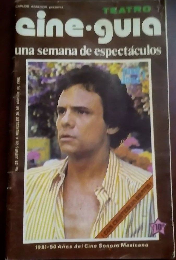 CINE GUIA magazine side cover Issue 23 26 August 1981