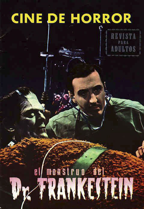 CINE DE HORROR magazine side cover Issue 1   1966
