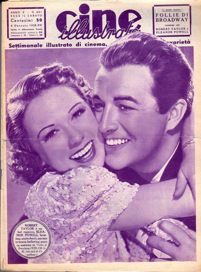 CINE ILLUSTRATO magazine side cover Issue 651 8 January 1938