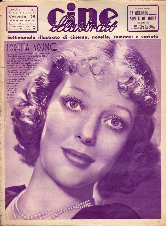 CINE ILLUSTRATO magazine side cover Issue 657 19 February 1938