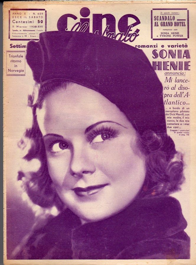 CINE ILLUSTRATO magazine side cover Issue 659 5 March 1938