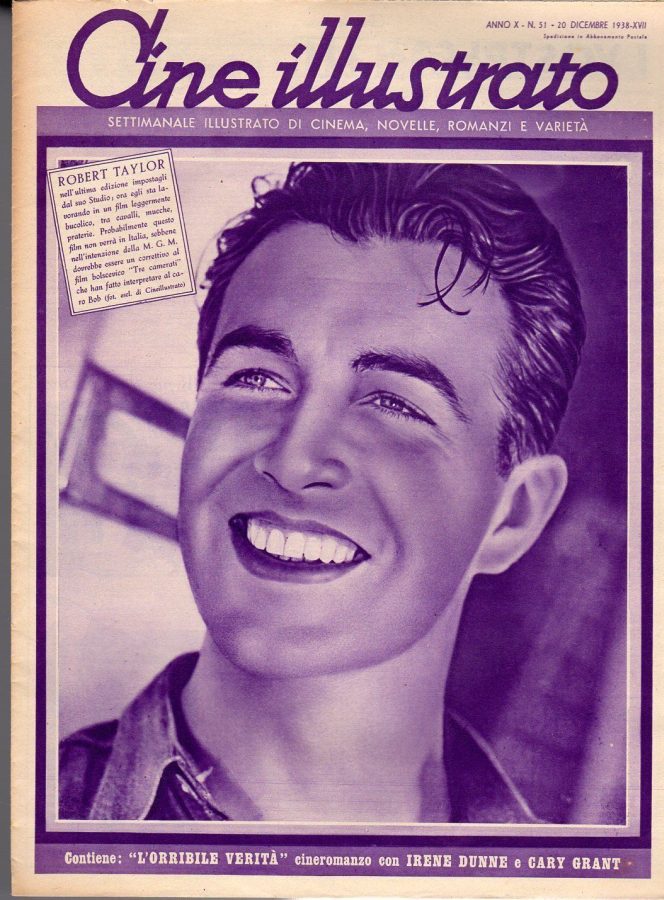 CINE ILLUSTRATO magazine side cover Issue 51 20 December 1938