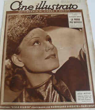 CINE ILLUSTRATO magazine side cover Issue 30 23 July 1941