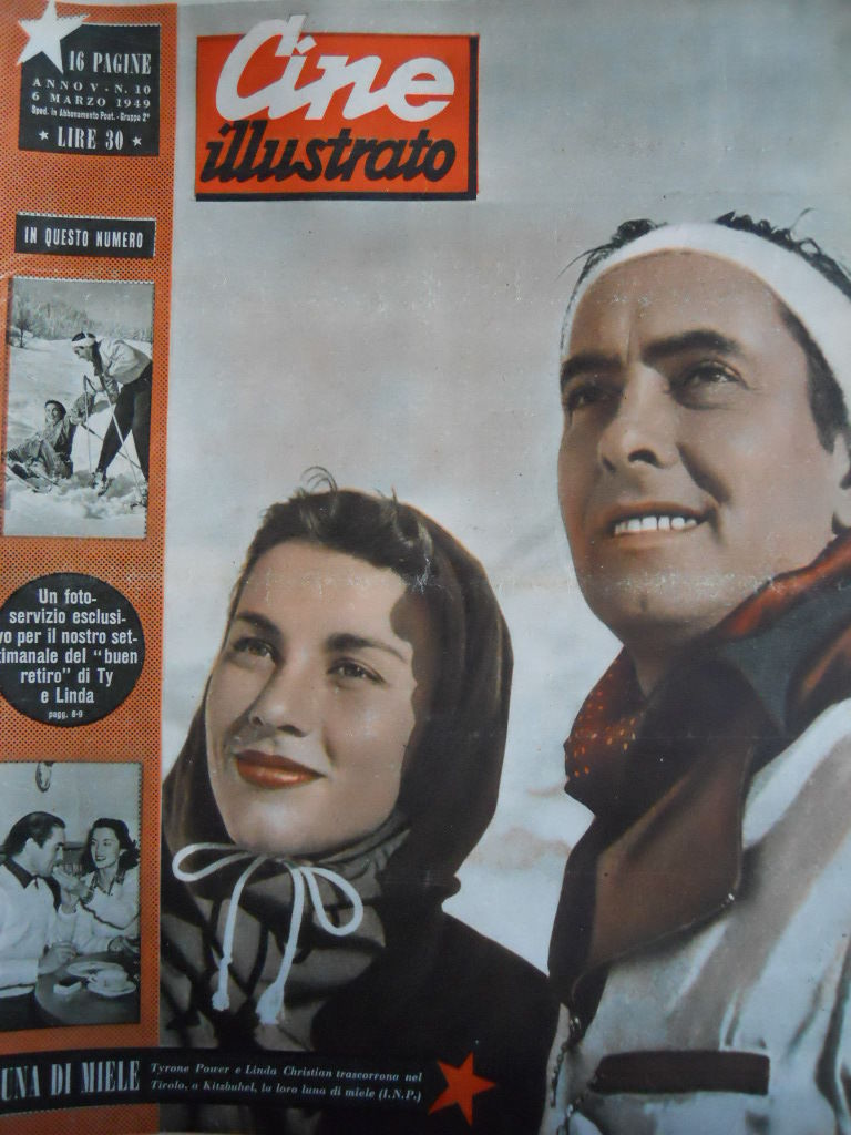 CINE ILLUSTRATO magazine side cover Issue 10 6 March 1949