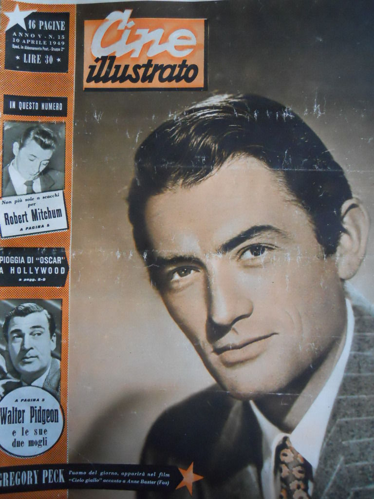 CINE ILLUSTRATO magazine side cover Issue 15 10 April 1949