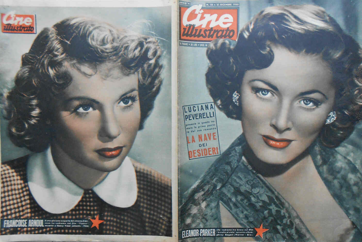CINE ILLUSTRATO magazine side cover Issue 53 31 December 1950