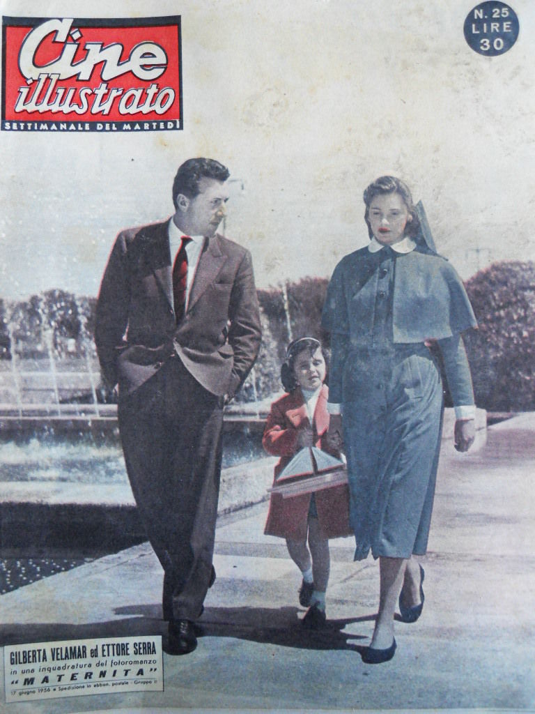 CINE ILLUSTRATO magazine side cover Issue 25 17 June 1956