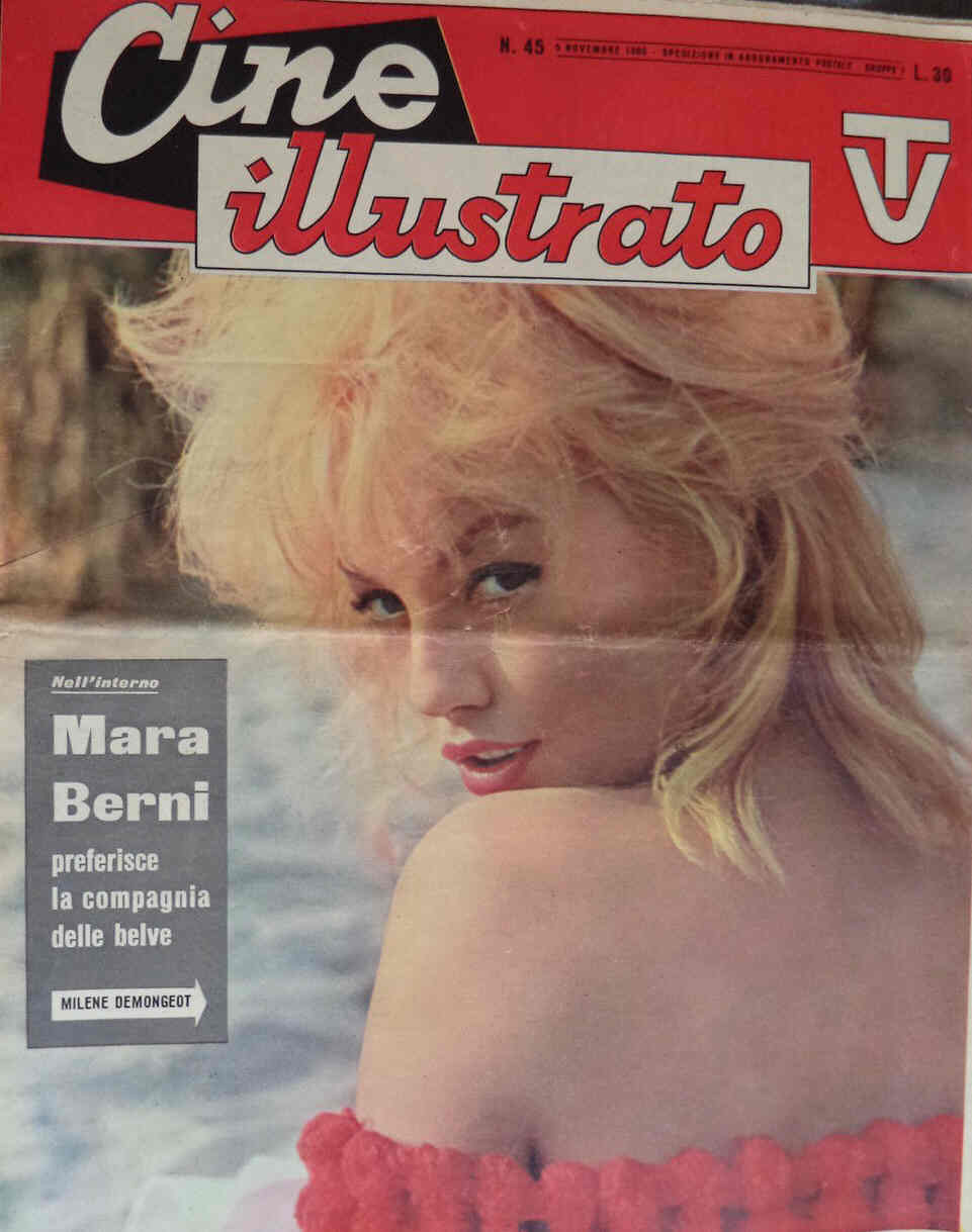 CINE ILLUSTRATO magazine side cover Issue 45 5 November 1960