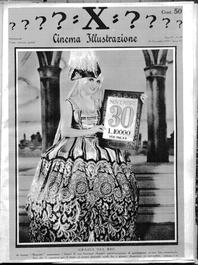 CINEMA ILLUSTRAZIONE magazine side cover Issue 48 26 November 1930