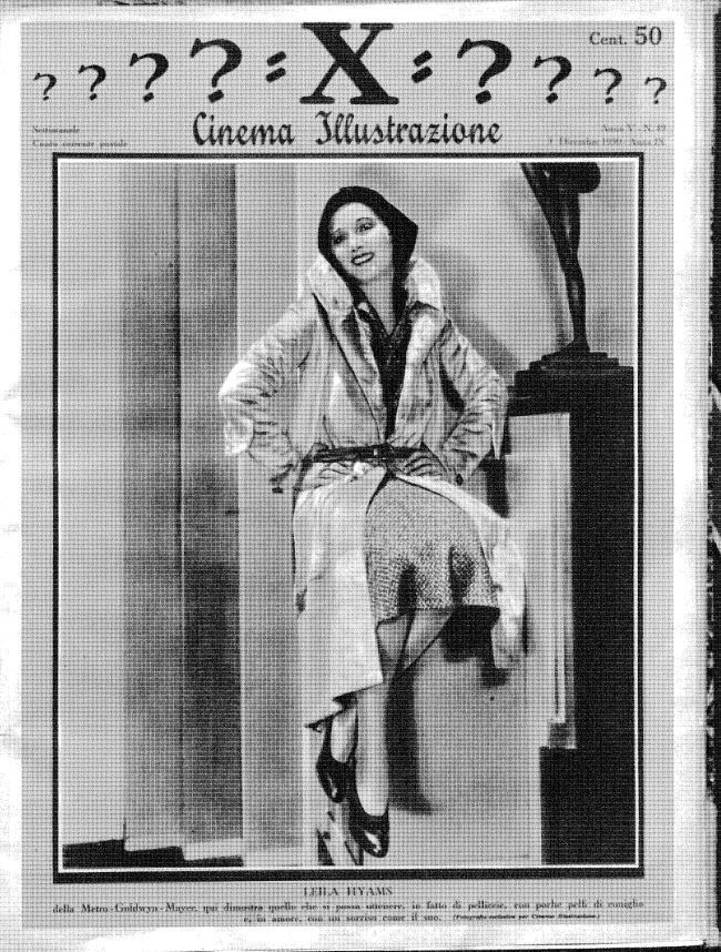 CINEMA ILLUSTRAZIONE magazine side cover Issue 49 3 December 1930