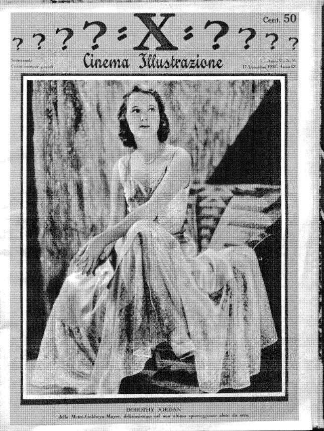 CINEMA ILLUSTRAZIONE magazine side cover Issue 51 17 December 1930