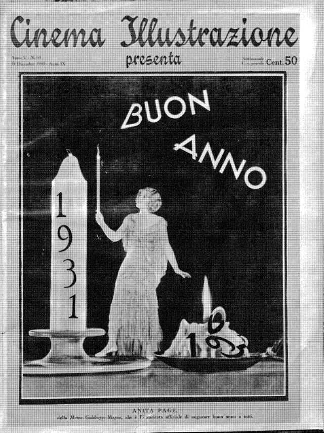 CINEMA ILLUSTRAZIONE magazine side cover Issue 53 31 December 1930