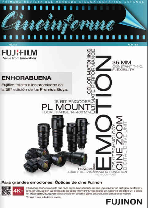 CINEINFORME magazine side cover Issue 898 February 2015