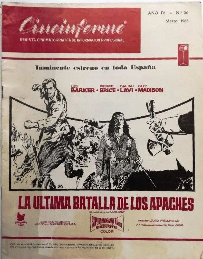 CINEINFORME magazine side cover Issue 30  March 1965