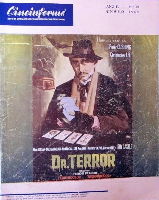 CINEINFORME magazine side cover Issue 40  January 1966