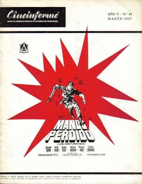 CINEINFORME magazine side cover Issue 54  March 1967