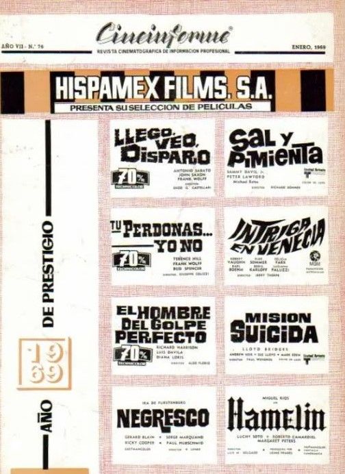 CINEINFORME magazine side cover Issue 76  January 1969