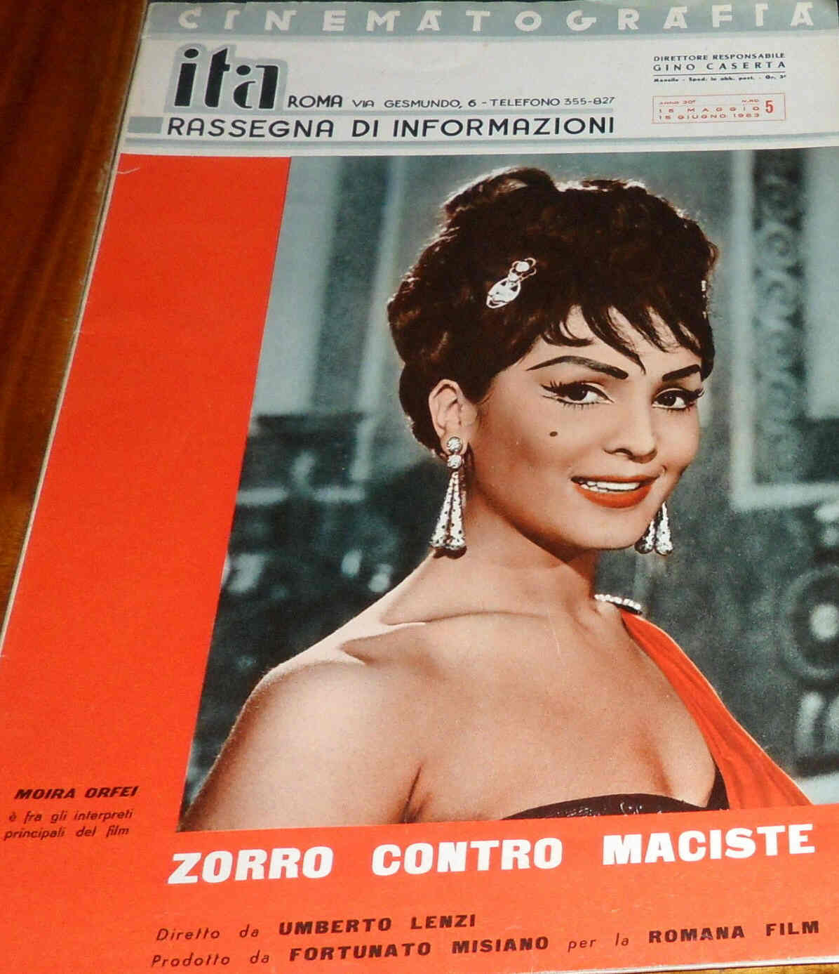 CINEMATOGRAFIA ITA magazine side cover May/June 1963