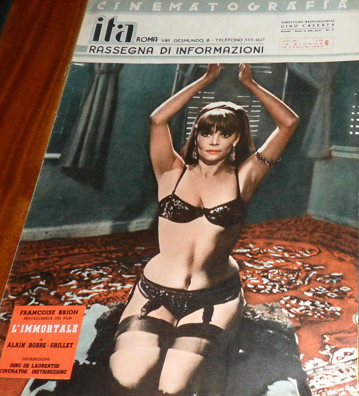 CINEMATOGRAFIA ITA magazine side cover June/July 1963