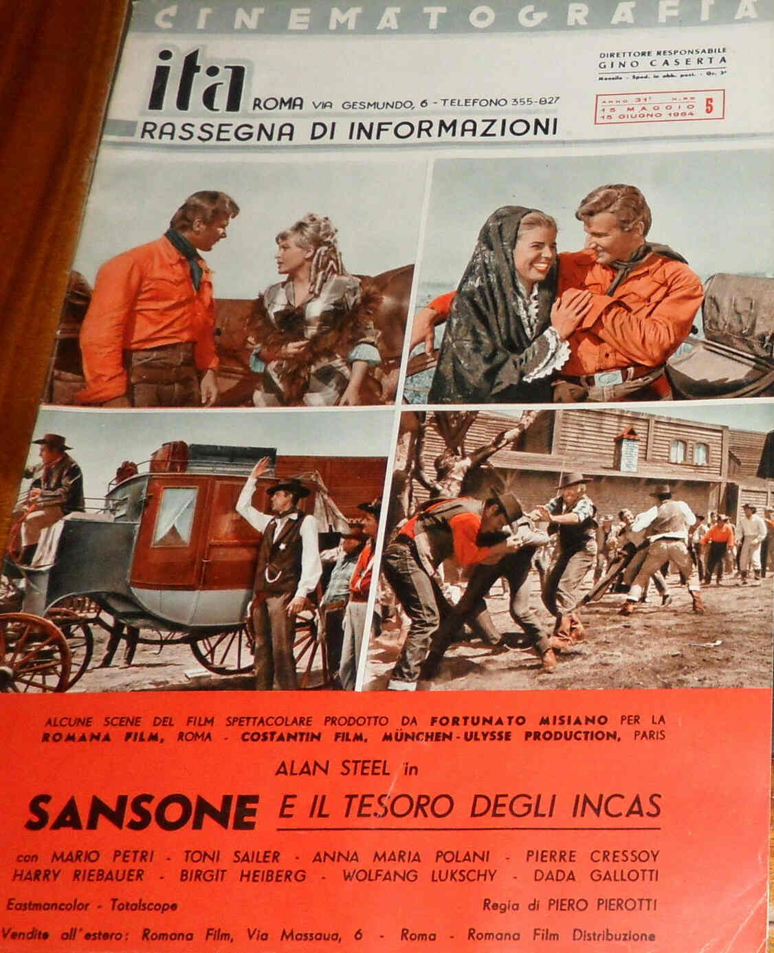 CINEMATOGRAFIA ITA magazine side cover May/June 1964