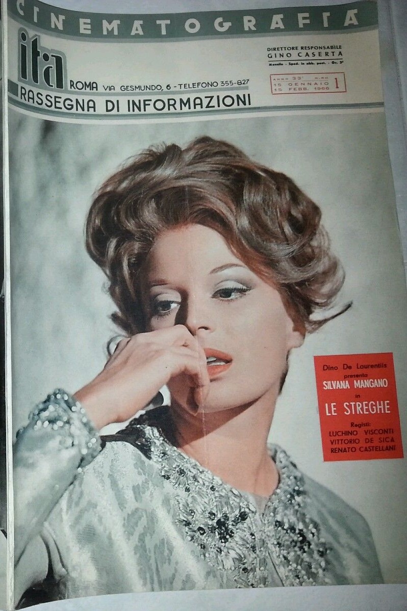 CINEMATOGRAFIA ITA magazine side cover 15 January 1966