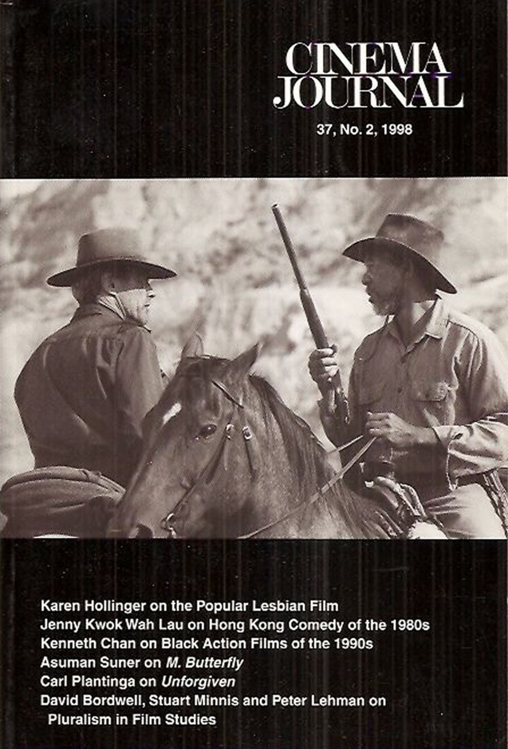 CINEMA JOURNAL magazine side cover Issue 146  Vol 37 No  2 Winter 1998