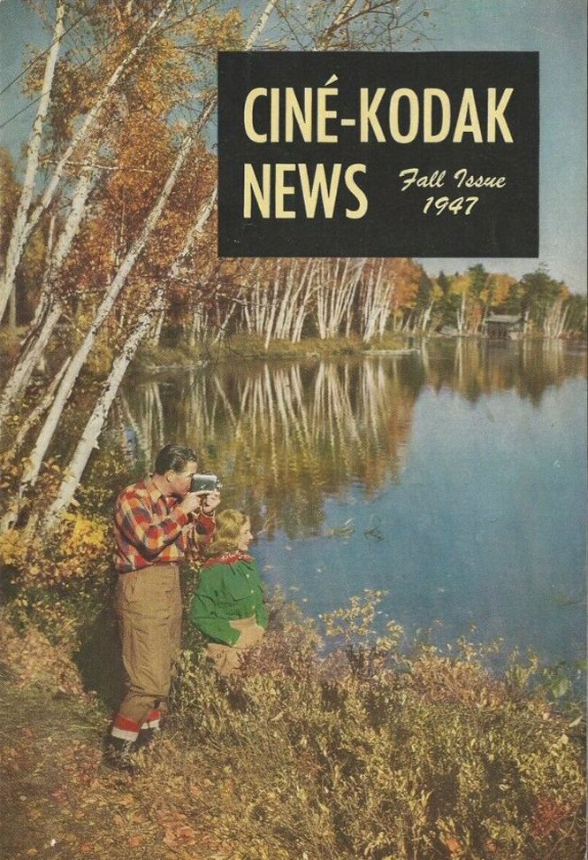 CINE-KODAK NEWS magazine side cover Fall 1947