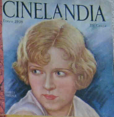 CINELANDIA magazine side cover January 1928