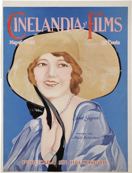 CINELANDIA magazine side cover May 1928