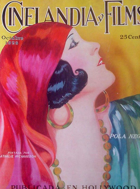 CINELANDIA magazine side cover October 1928