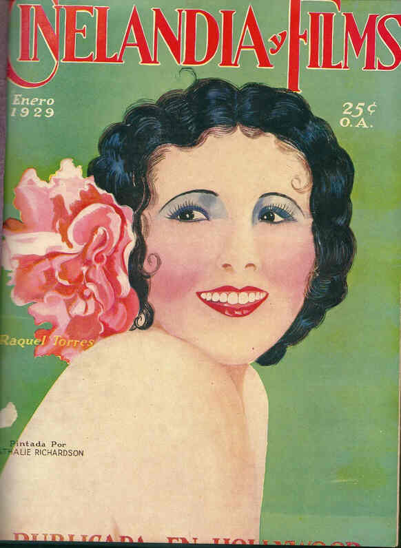 CINELANDIA magazine side cover January 1929