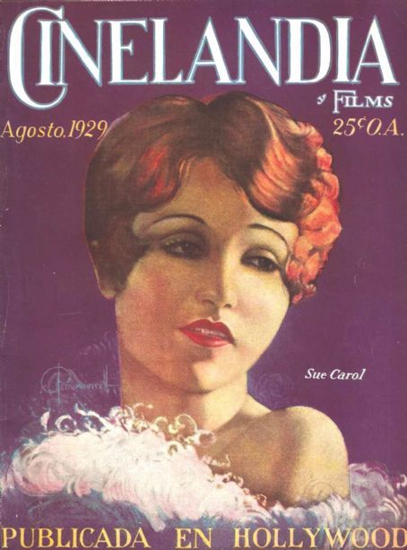CINELANDIA magazine side cover August 1929