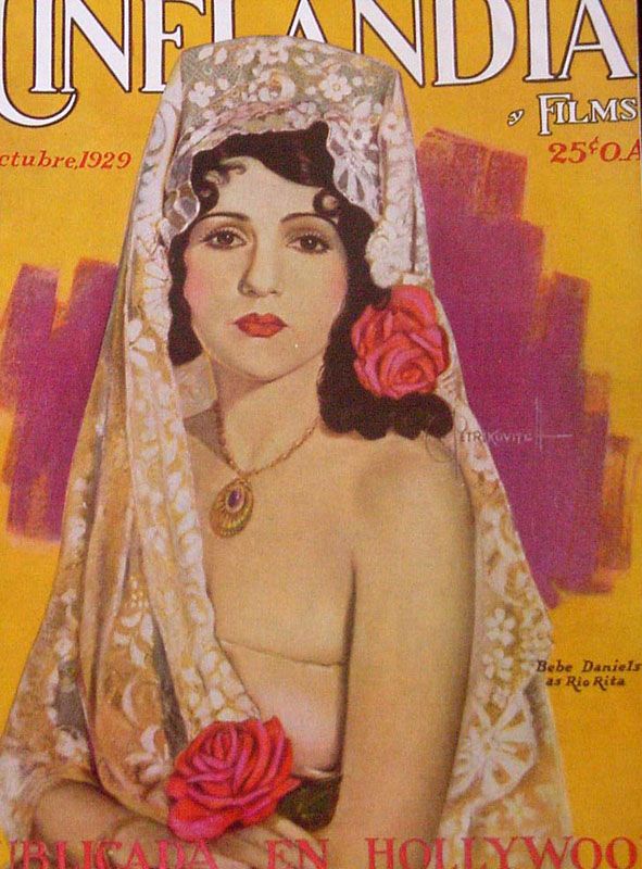 CINELANDIA magazine side cover October 1929