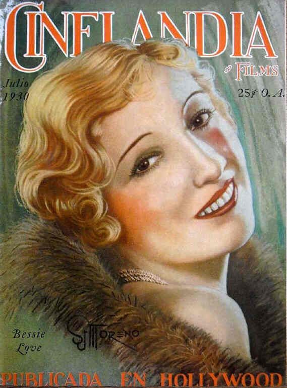 CINELANDIA magazine side cover July 1930