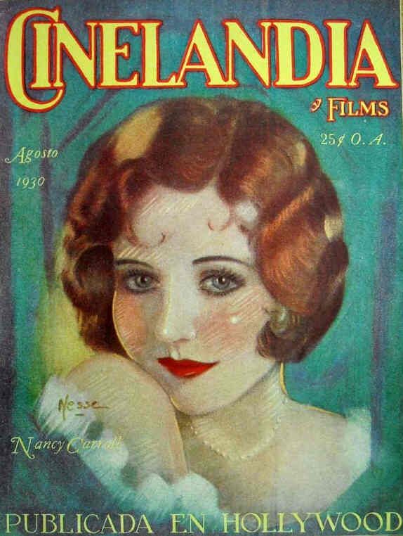 CINELANDIA magazine side cover August 1930