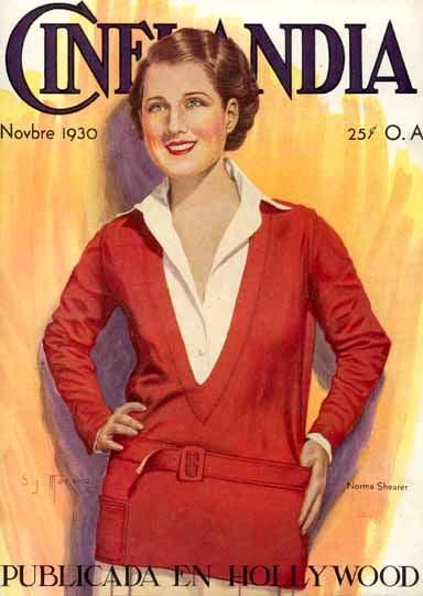 CINELANDIA magazine side cover November 1930