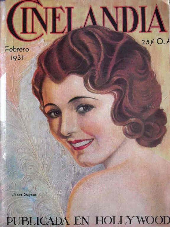 CINELANDIA magazine side cover February 1931