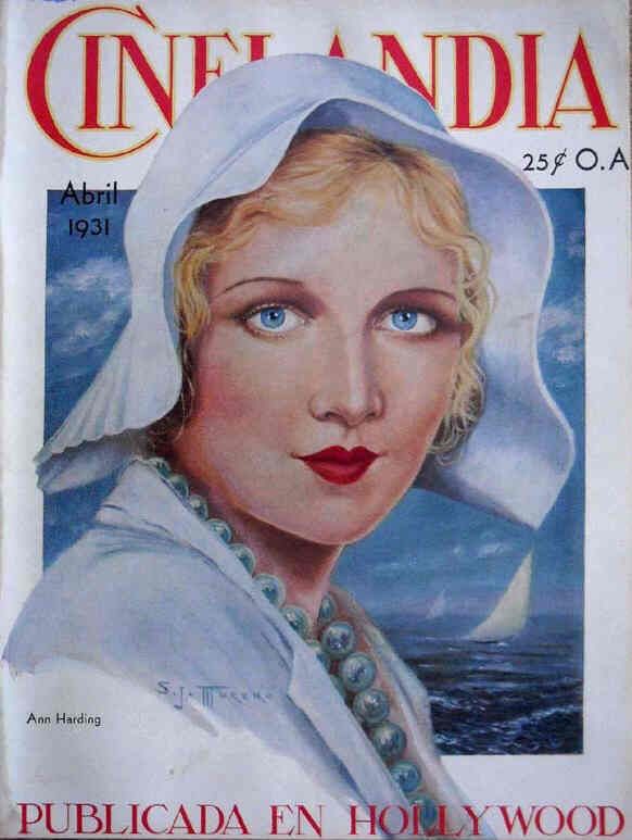 CINELANDIA magazine side cover April 1931