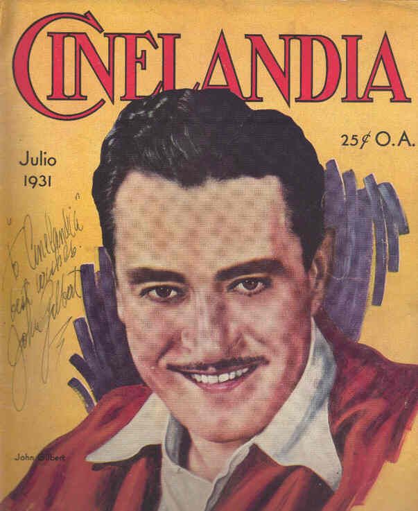 CINELANDIA magazine side cover July 1931
